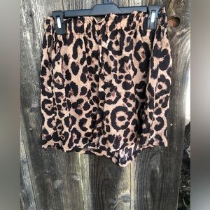 Leopard print shorts